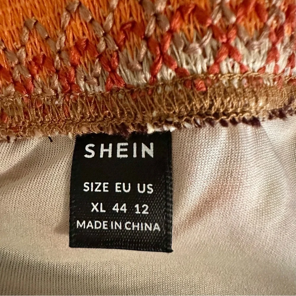 SHEIN Retro Vintage Inspired Fitted Stretch Long Skirt Size XL